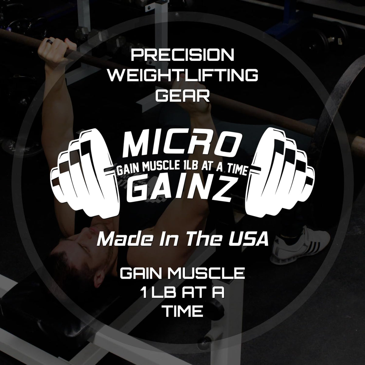Micro Gainz Dumbbell Fractional 1.25lb Weight Plate, Ideal for Micro Loading, (Choose Color) 4 Piece Fractional Weight Plates, Designed for Dumbbell Training, Made In USA (Red)