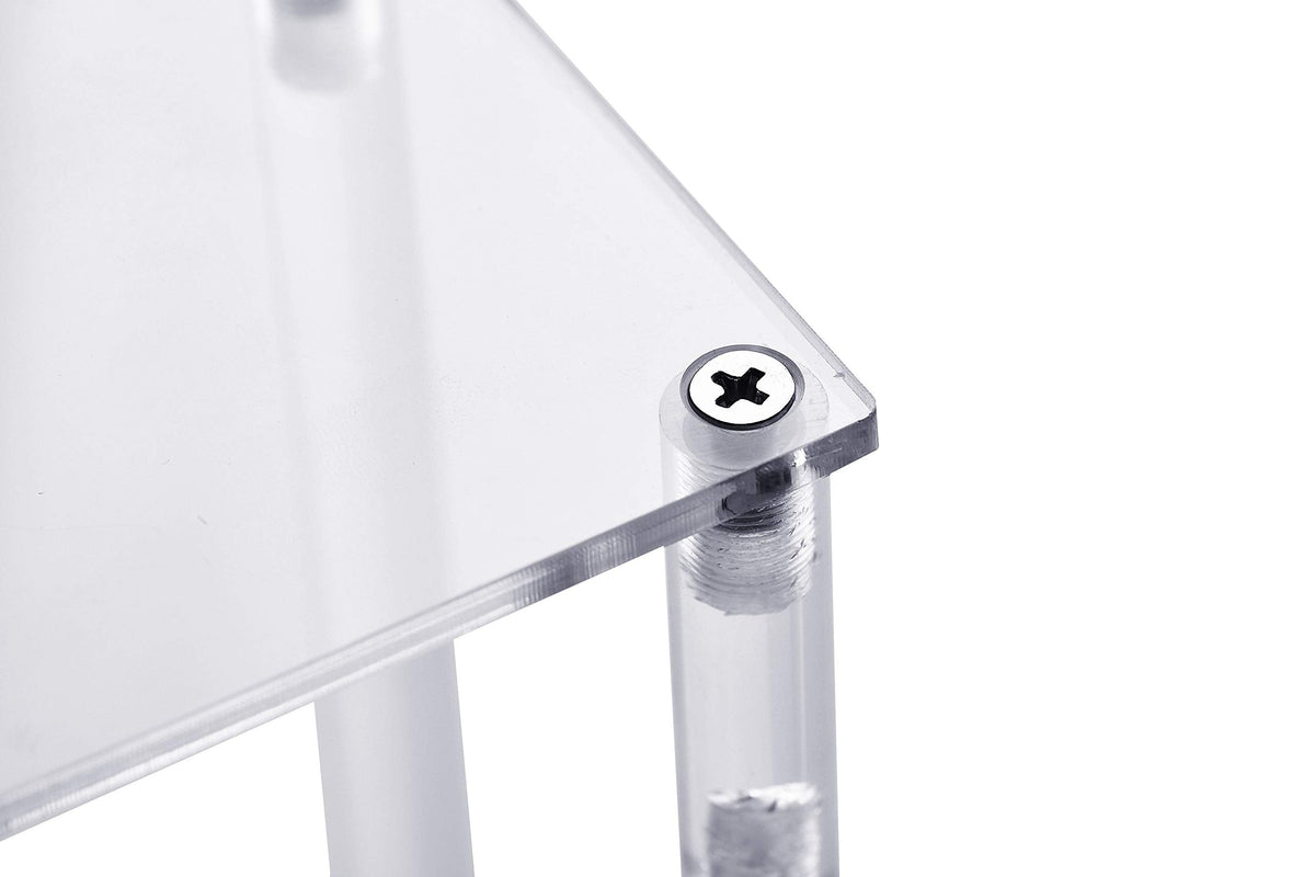 ihomecooker 3 Steps Clear Acrylic Display Riser Cupcake Stand Display for Decoration and Organizer