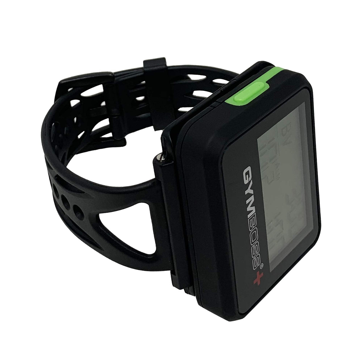 Gymboss Plus Interval Timer and Stopwatch and Gymboss Strap - Bundle (Black with Green Buttons)