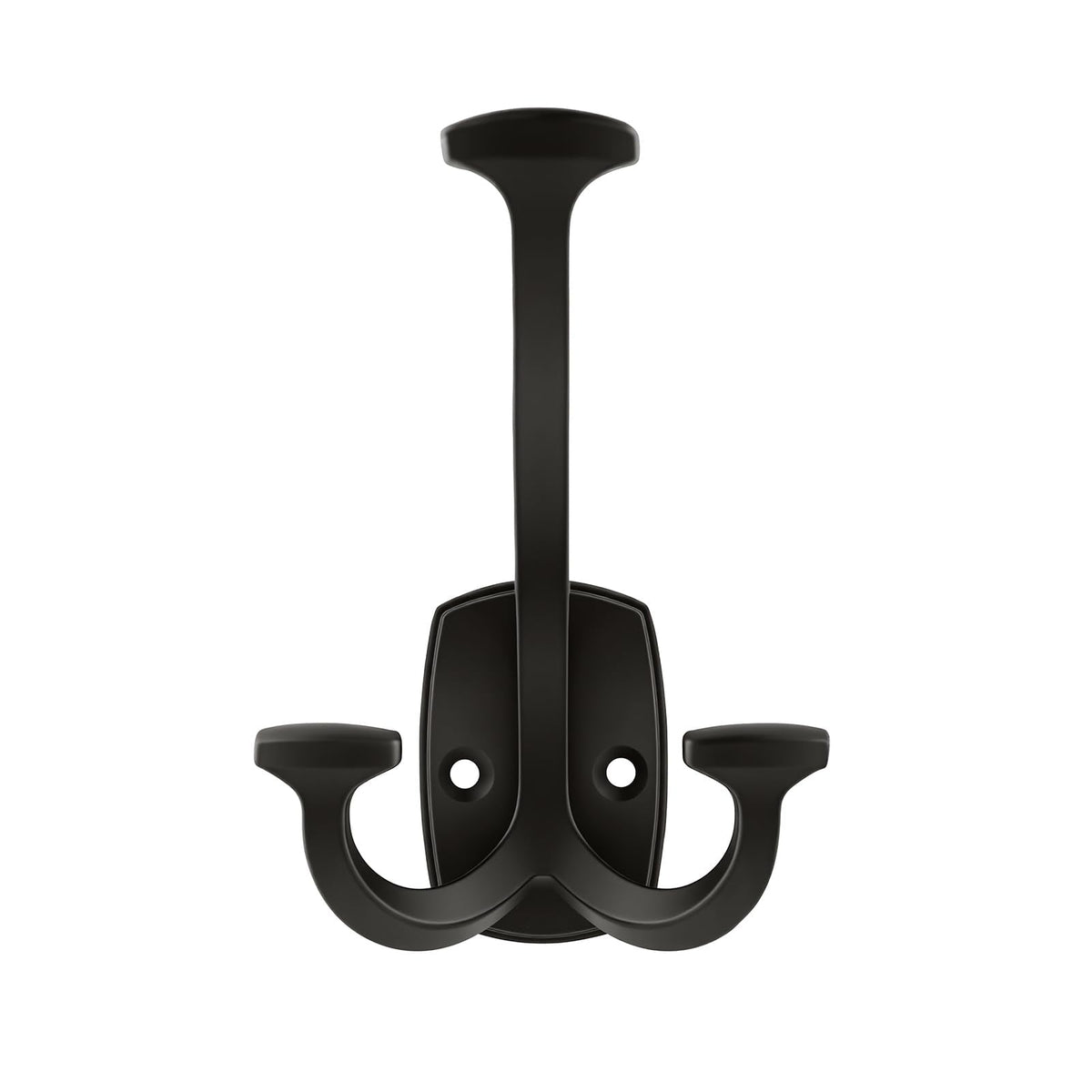 HARPOON Triple Prong Decorative Wall Hook | 3 Pack Matte Black Hook for Coat, Hats, Backpacks, Bags | Hooks for Bathroom, Bedroom, Closet, Entryway, Laundry Room, Office