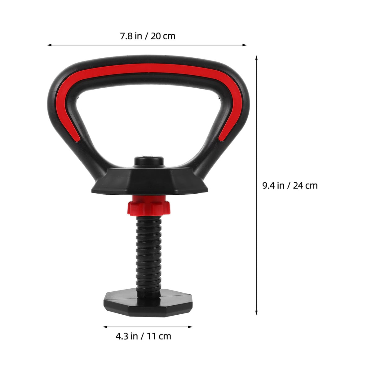Kettlebell Handle for Dumbbells, Adjustable Kettle Grip to Kettlebell Converter Attachment, Heavy Duty Dumbbell Handle Grip Set for Home Gym Fitness, Fits Weight up to 33 lb (15kg)