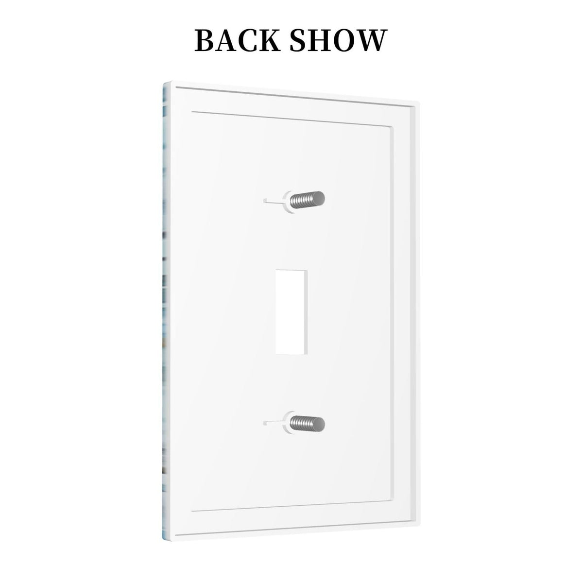 OILbiexn Decorative Light Switch Cover Blue Sea Animal Sea Turtle Seaweed Ocean Plant 1 Gang Wallplates Single Toggle Outlet Covers Switch Plate Electrical Faceplate for Bathroom Bedroom Decor