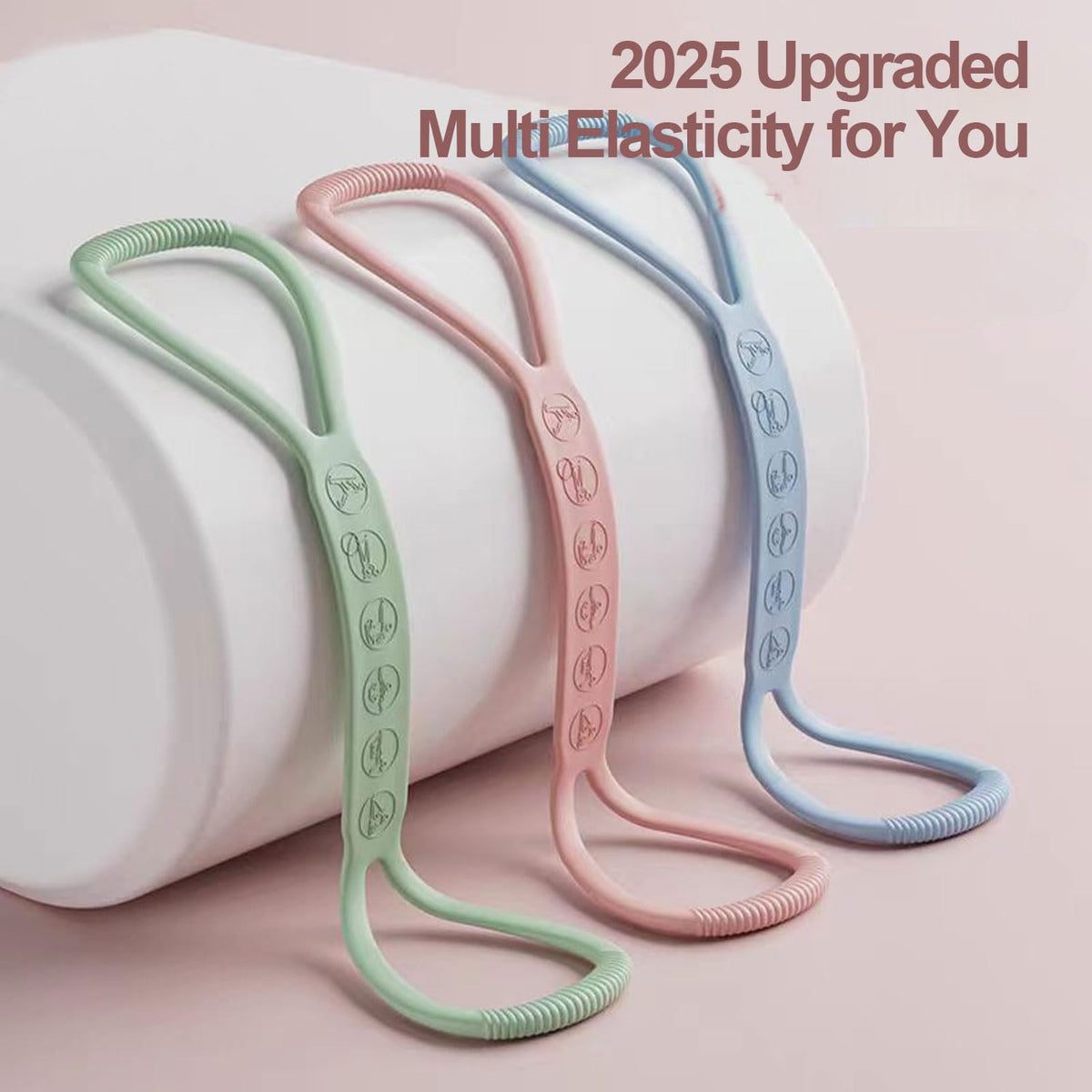 2025 Upgraded Figure 8 Resistance Band, 25lb Exercise Band for Kids Adult and Elderly, Stretch Fitness Band Workout Ropes for Arm Back Shoulder Yoga Pilates Physical Therapy(Sold in Single not in Set)