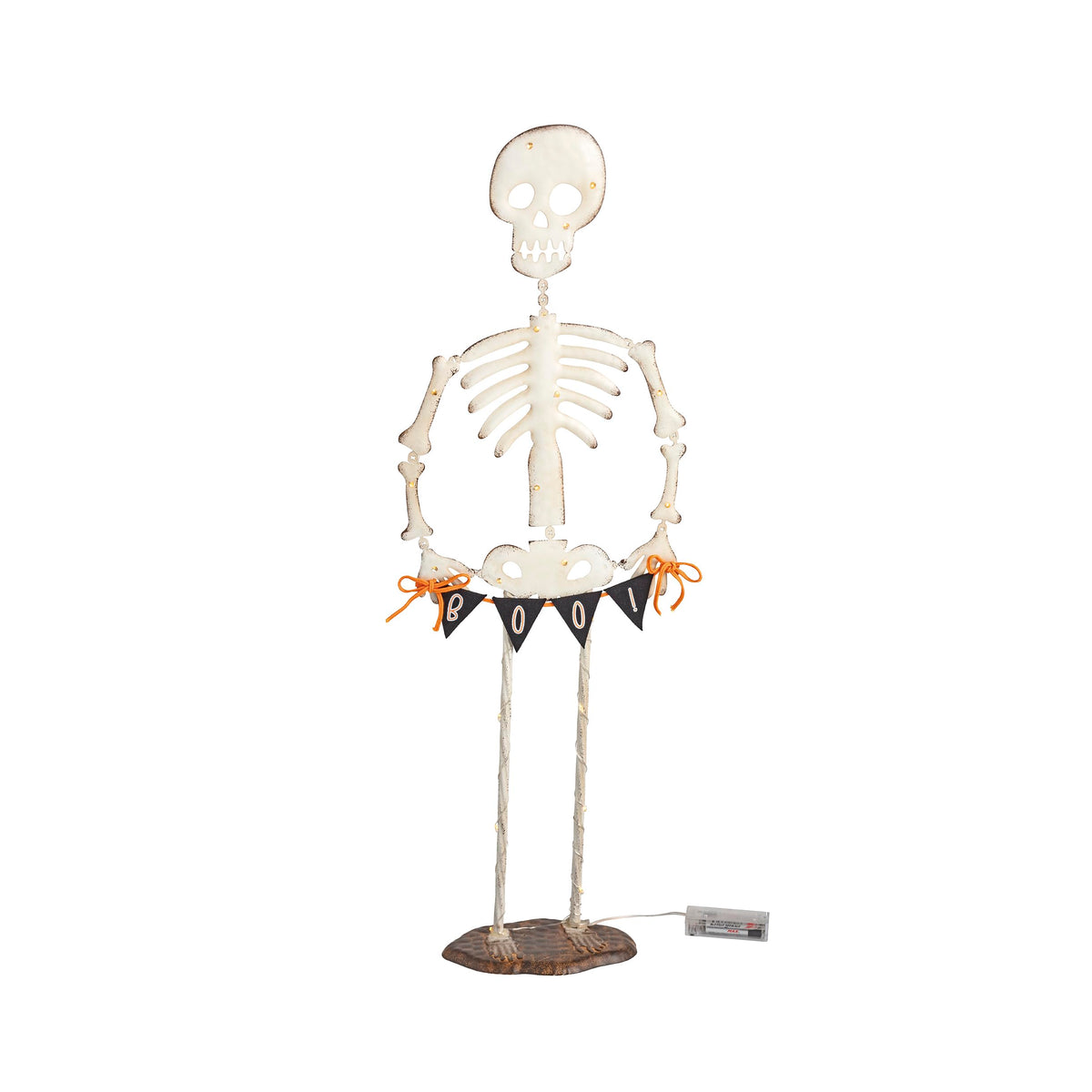 Mud Pie Halloween Large Light Up Skeleton Sitter