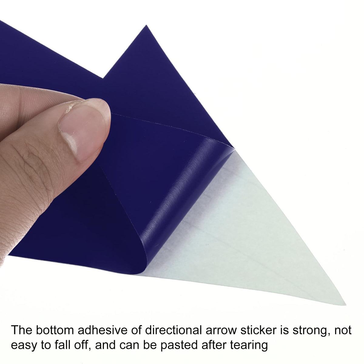 PATIKIL Directional Arrow Sticker, 20 Pcs 8" PVC Arrow Removable Adhesive Decals for Wall Floor Marking, Dark Blue