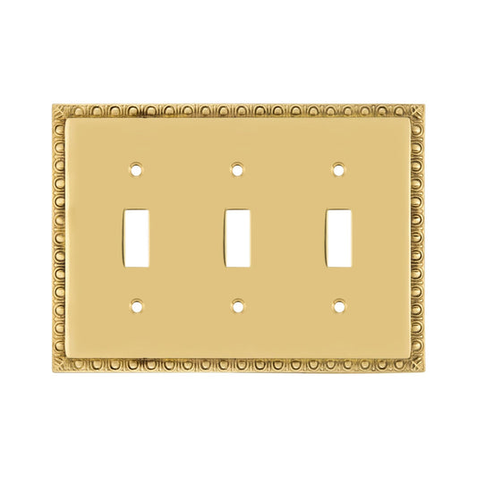 Nostalgic Warehouse Egg & Dart Deco Electrical Outlet Switch Plate Cover