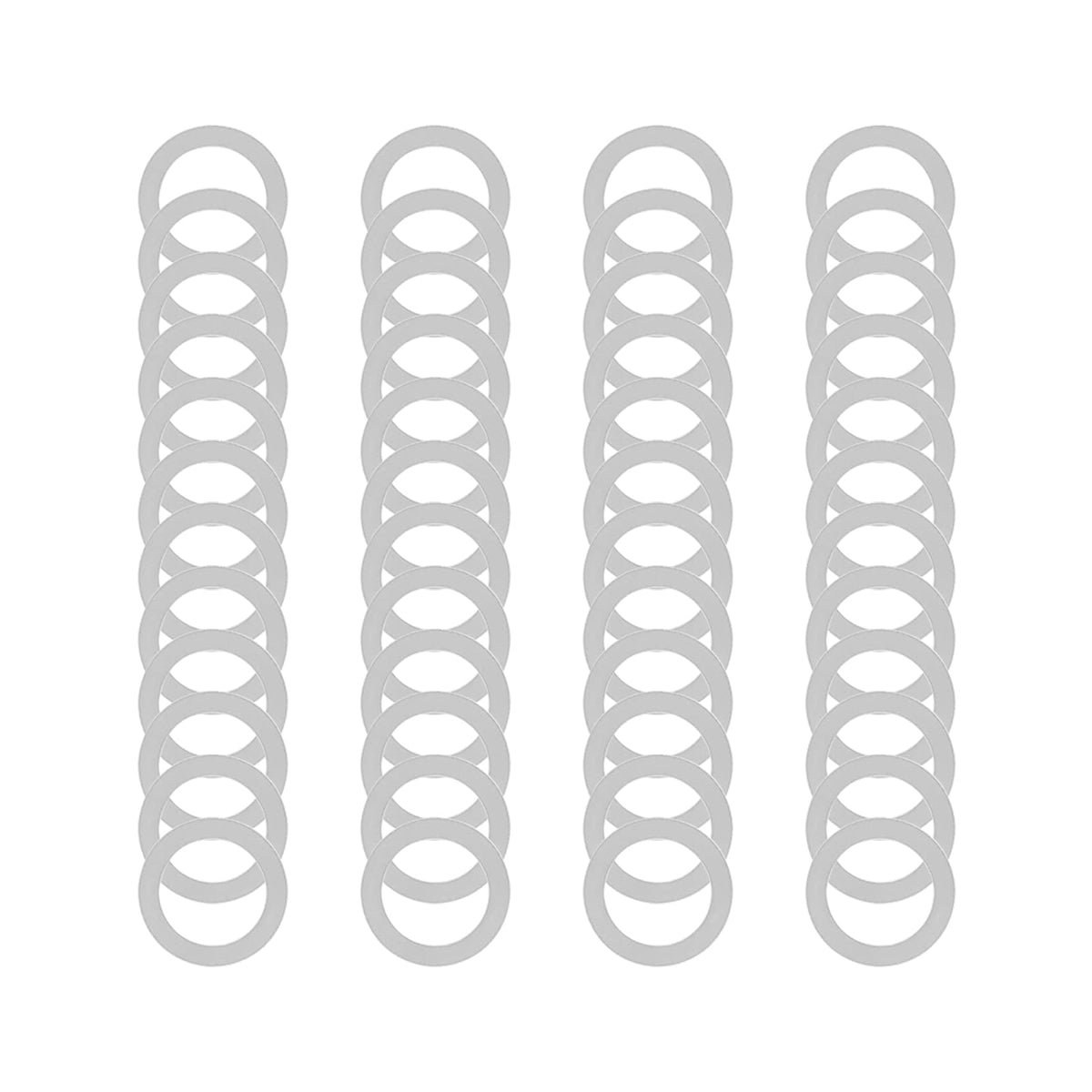 Compatible M17×24MM Steel Shim Washer Kit – Precision Metal Shims 0.1/0.2/0.3/0.5mm for Machinery Alignment, Fits M17 Metric Bolts