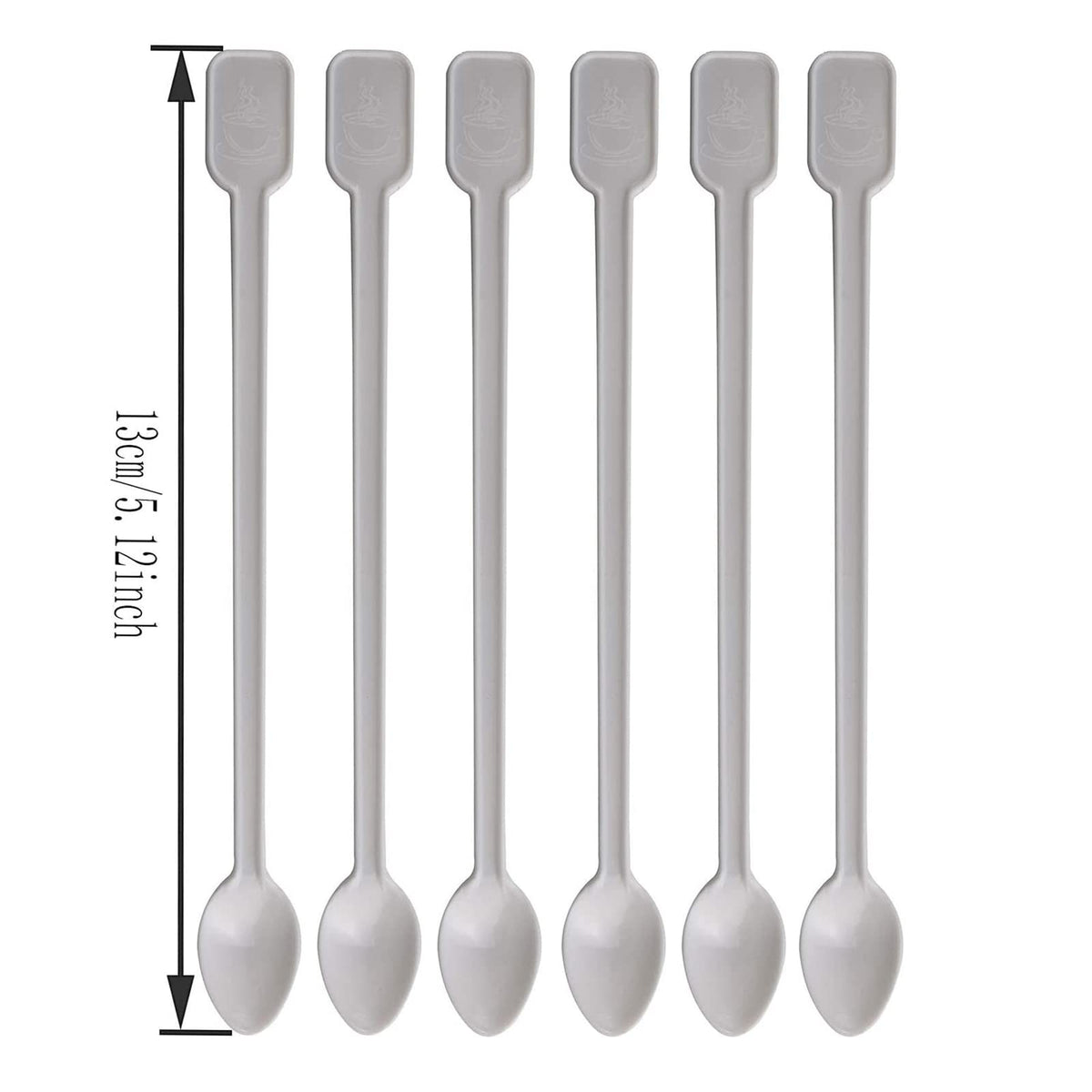 Coffee Spoon 500 PCS Disposable Tiny Coffee Tea Spoon White Plastic Stir Cocktail Sticks Mini Tea Stirrer