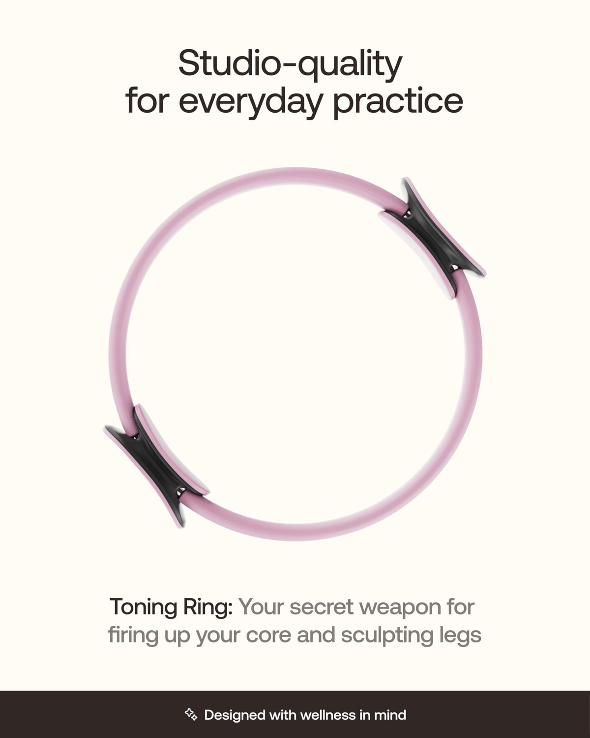BetterMe Toning Pilates Ring – Magic Circle Pilates Ring for Strength & Flexibility – 15 Inch Fitness Ring for Home Pilates & Yoga Workouts (Raspberry Pink)