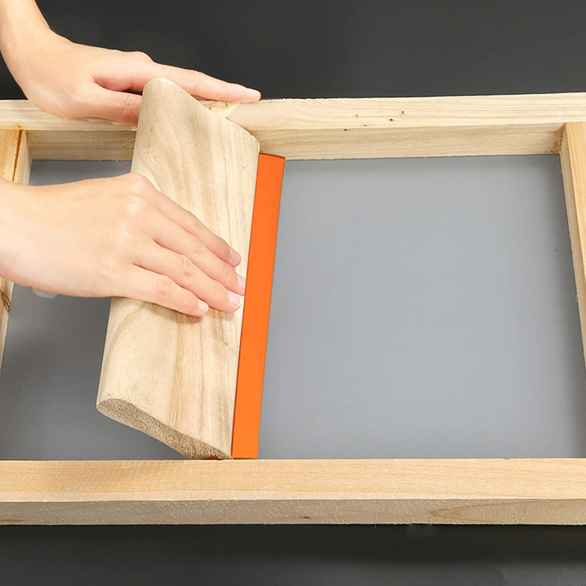 Caydo 6 Pieces 3 Size Wood Silk Screen Printing Frame with Mesh for Screen Printing, 10 x 14 Inch, 8 x 12 Inch, 6 x 10 Inch
