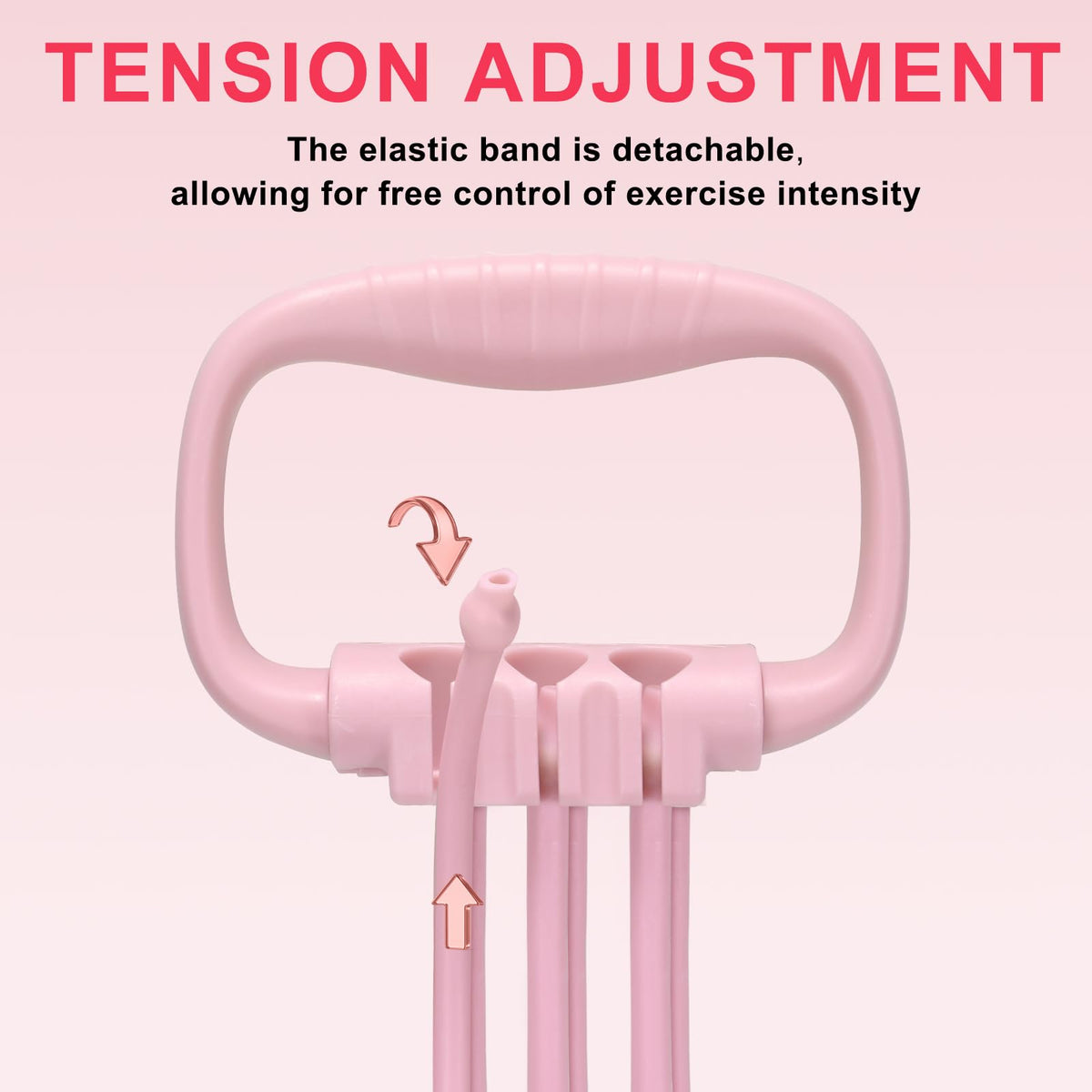 Kovixsc Figure 8 Resistance Band for Women 15-90LBS, Adjustable Resistance Bands with Handles for Arm Back Exercise, 6 Fitness Elastic Rope, Stretch Bands for Yoga, Pilates, Strength Training