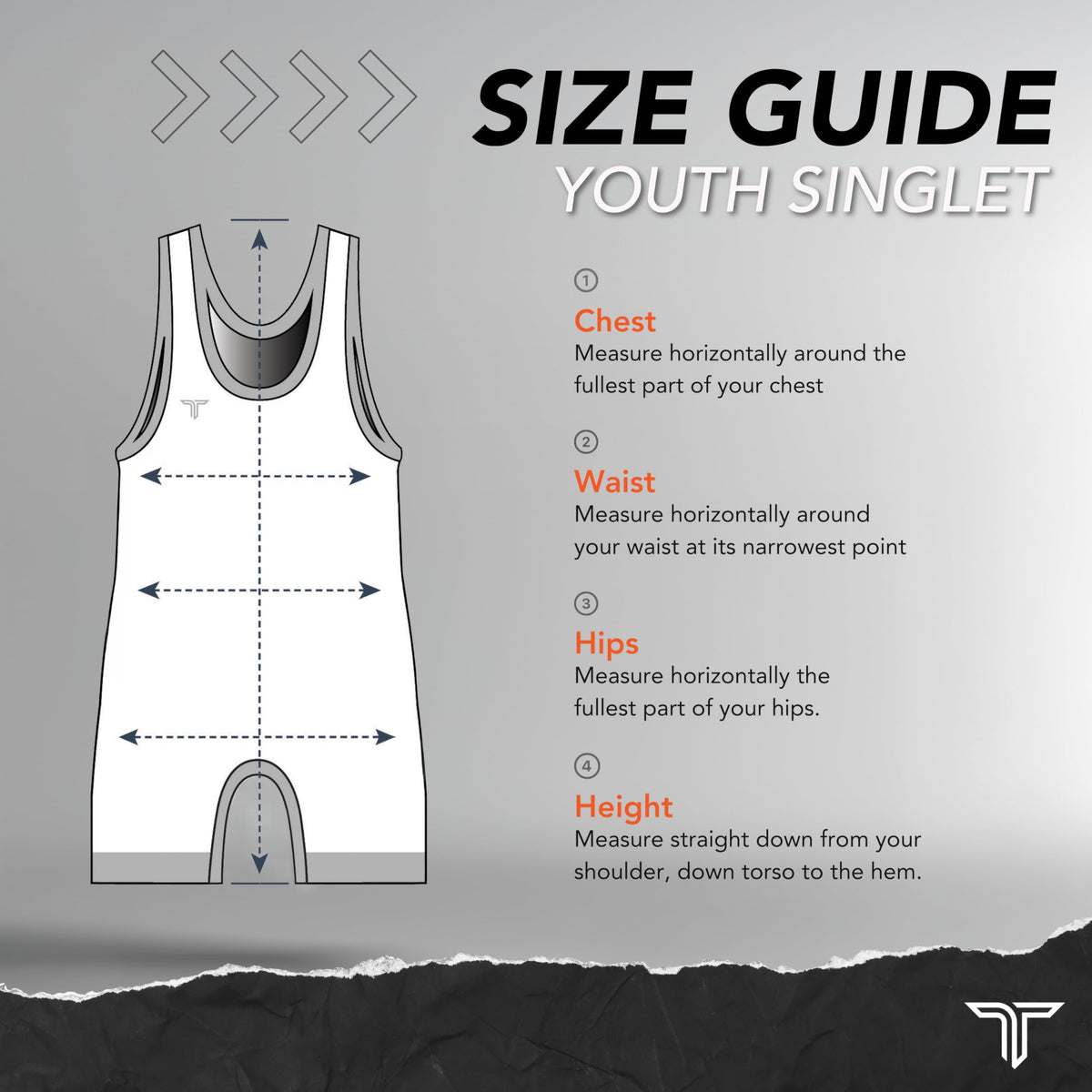 Takedown Wrestling Singlet for Boys – Lightweight Youth Compression Fit Wrestling Gear for Powerlifting (Blue, X-Small)