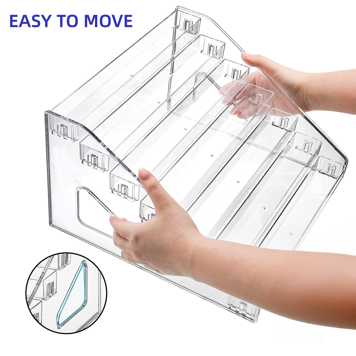 Cididu 7 Tier Acrylic Card Display Stand, Clear Versatile Display, Portable Paint Storage Rack with Brush Holder for Trading Cards, Sports Cards, Greeting Cards, Stickers, Cosmetic, Sunglasses