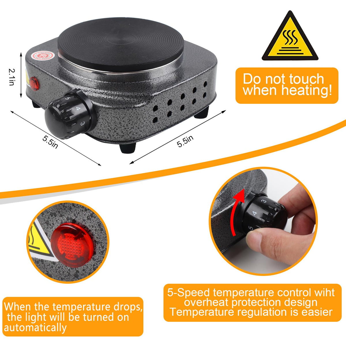 BBAXI Candle Making kit with Hot Plate,Wax Melter for Candle Making,Candle Making Kit for Beginners with Melting Pot,Including Candle Pot,Electric Stove,Thermometer, Candle Wick,Anti-hot