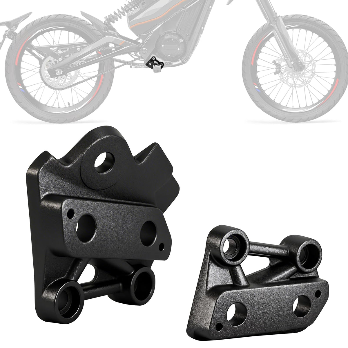 IUVWISN Foot Pegs Brackets for Talaria XXX X3/PRO Footpeg Holder Kits Pedal Bracket Support EBike Electric Dirt Bike Black