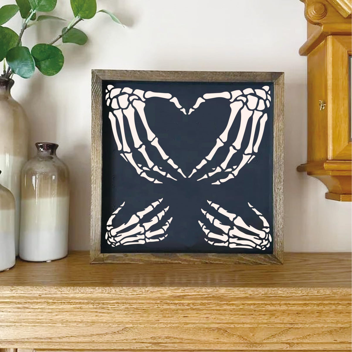 Skull Stencils for Painting on Wood Reusable Drawing Skeleton Hand Finger Templates Spray Paint Stencil for Airbrushing Wall Canvas Fabric DIY Craft Home Decoration(Skull)