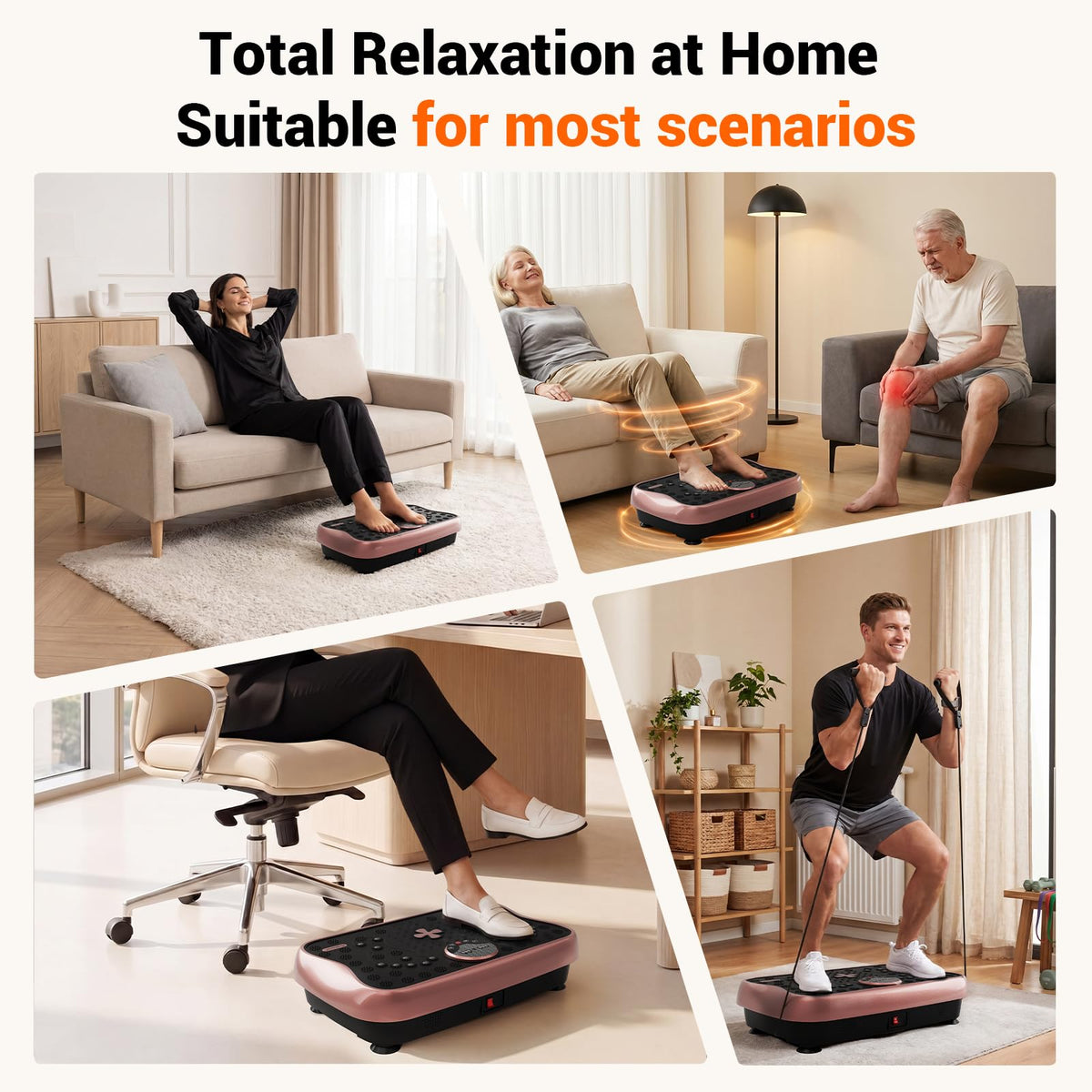 Vibration Plate Exercise Machine（Rose Gold）