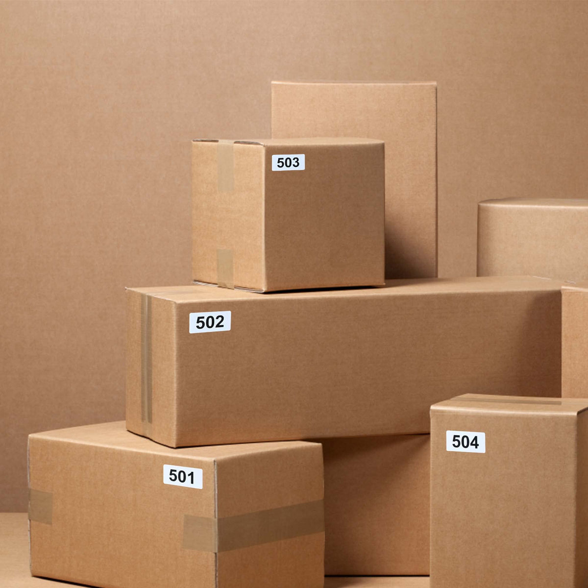DGBDPACK Consecutively Numbered Labels, 2 x 1 Inch Self-Adhesive Vinyl Inventory Numbered Sticker (501-1000)