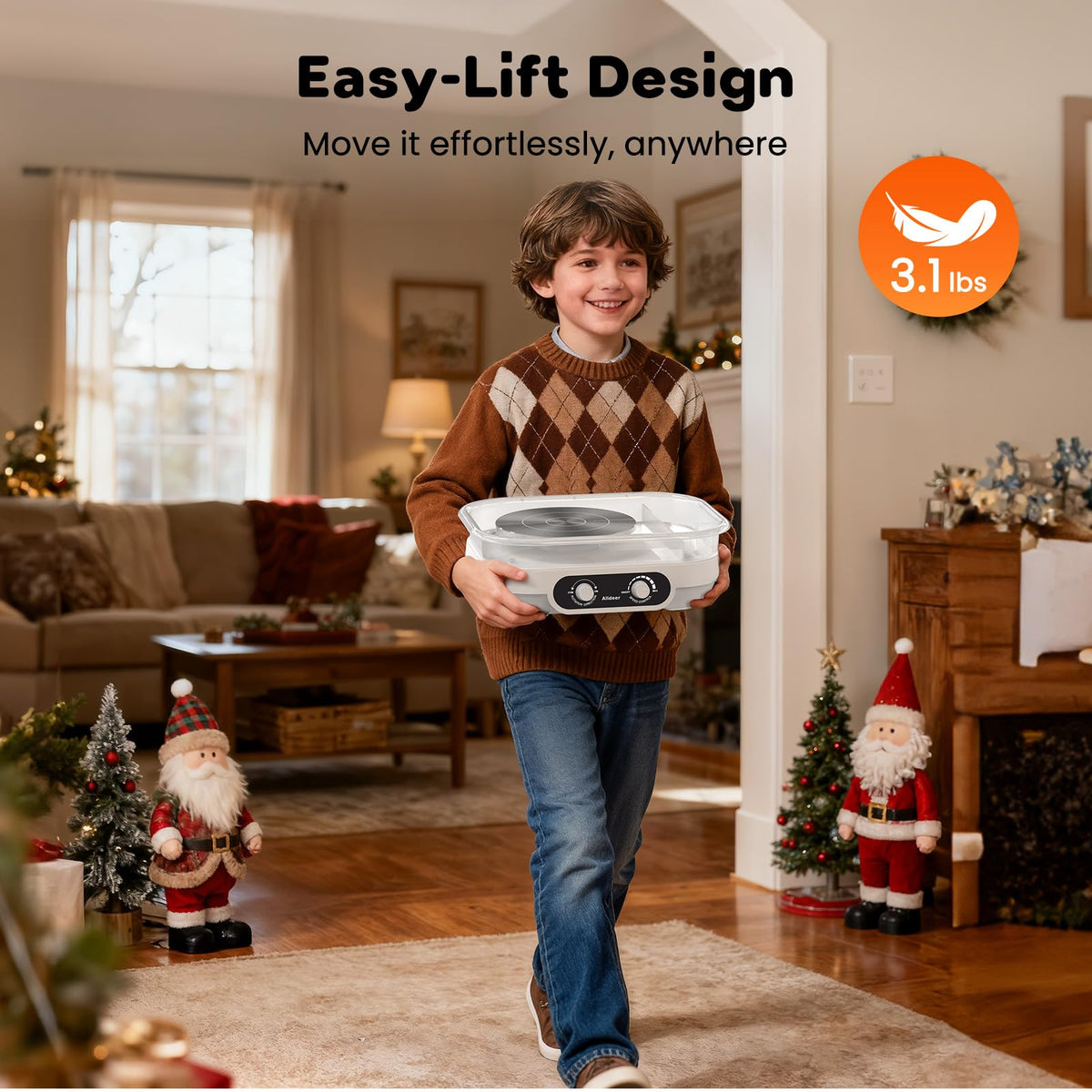 Alldeer Pottery Wheel for Adults, Kids, Teens, Beginner, Professional - 7" Turnable Eletric Clay Spinner with Adjustable Speed & Removable Tray, Ceramic Home Kit, DIY Set Gift for Artists & Hobbyists