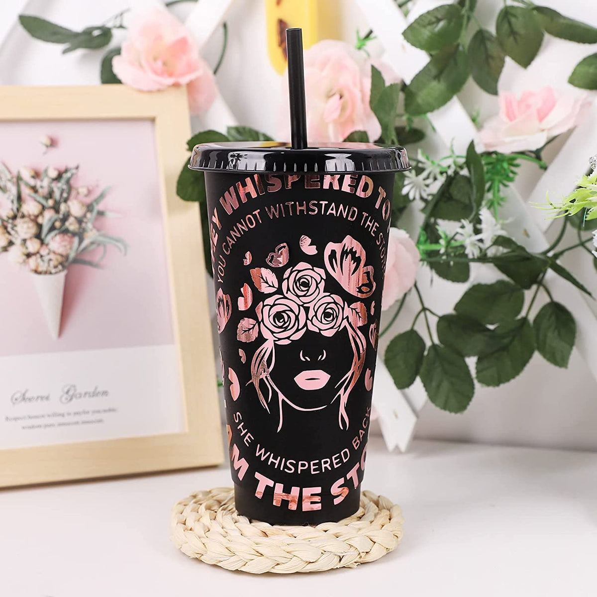 Vinyl Frog Chrome Mirror Rose Gold Craft Vinyl – Glossy Adhesive Permanent Rolls 30.5x155cm – Works with All Cutters