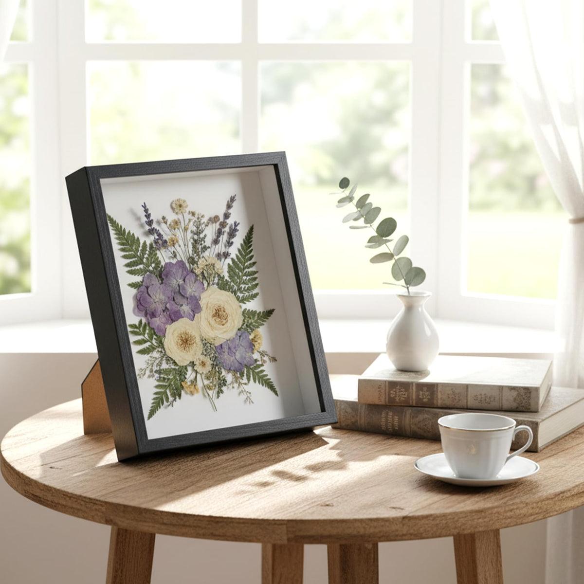 HANLANXUE 4 Pack 8 x 10 Shadow Box Frame, Shadow Boxes Display Cases 3D Wood Deep Shadowbox for Photos, Dried Flowers, Handicrafts Picture Frames for Wall Tabletop(Black)