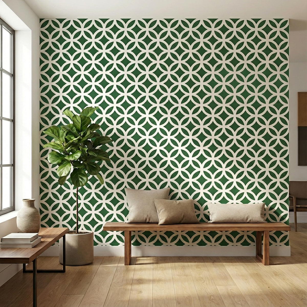 16 PCS Geometric Stencils for Painting, Stencils for Crafts Reusable 12 x 12 Inch Large Pattern Templates for Walls Floors Furniture Tile and Home Decor