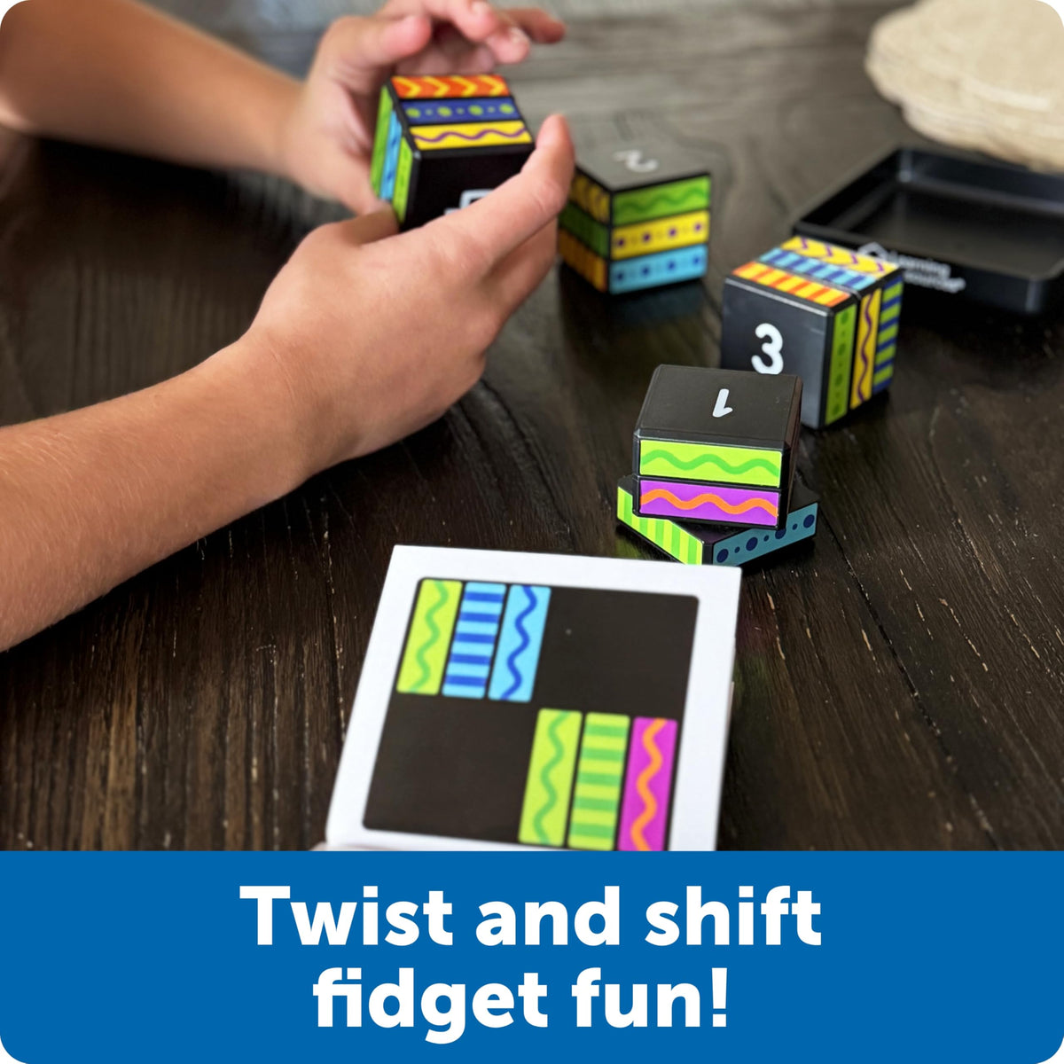 Learning Resources Brainometry Cubed - 3D Brain Teaser Puzzles, Fidget Puzzle Game for Kids, Educational Games, Problem Solving Toys, Fidget Cube, Easy Puzzles for Kids,STEM Kits, Montessori