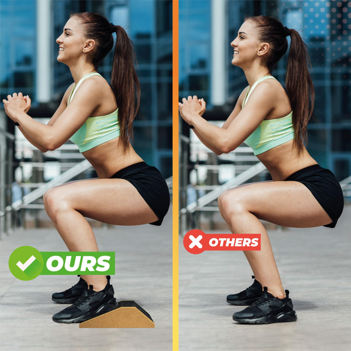Slant Board for Calf Stretching & Squat Wedge + Ankle Resistance Bands – Glute & Leg Workout Equipment for Women – Booty Trainer Kit with Blocks, Bands & Towels – At Home Gym Set
